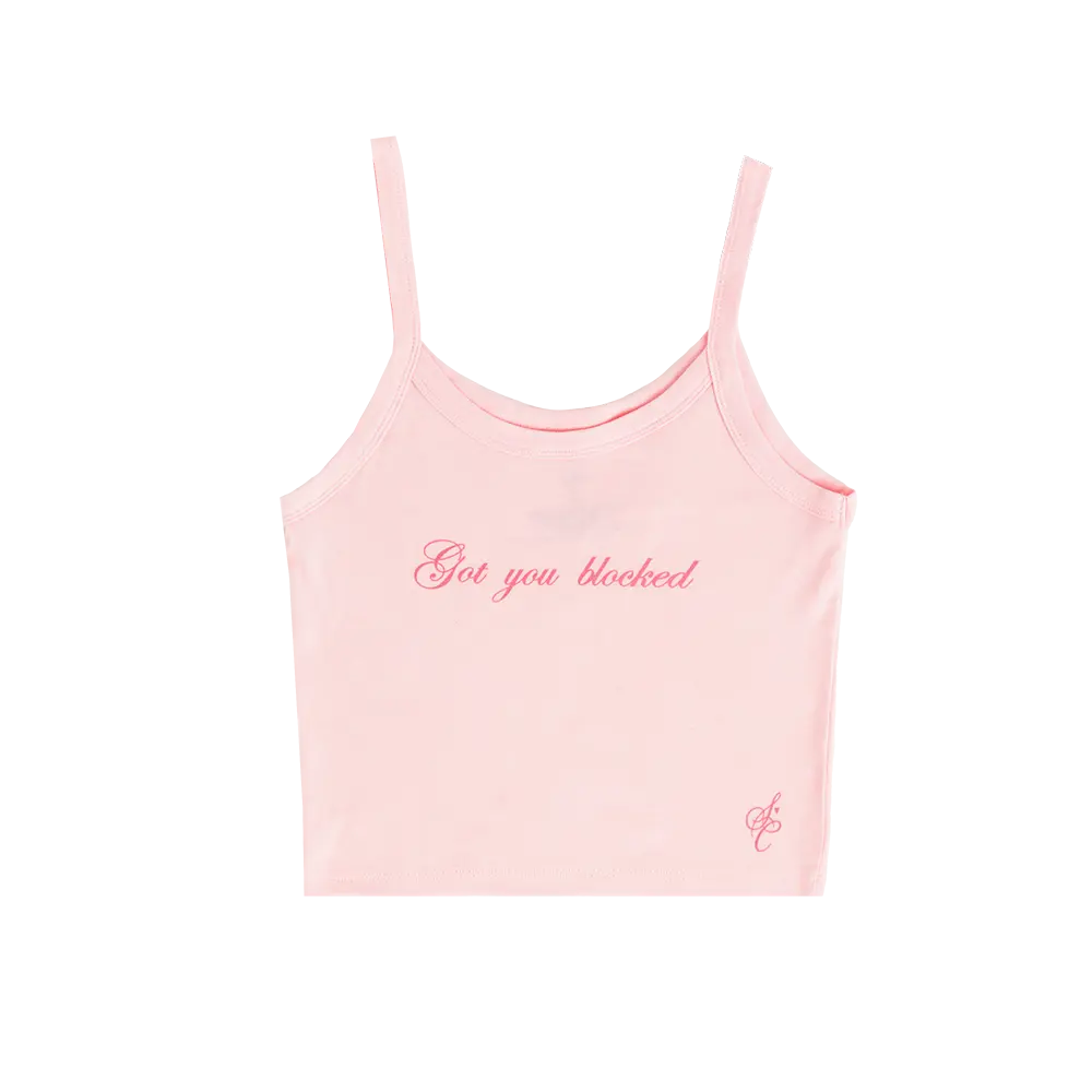 got you blocked crop tank