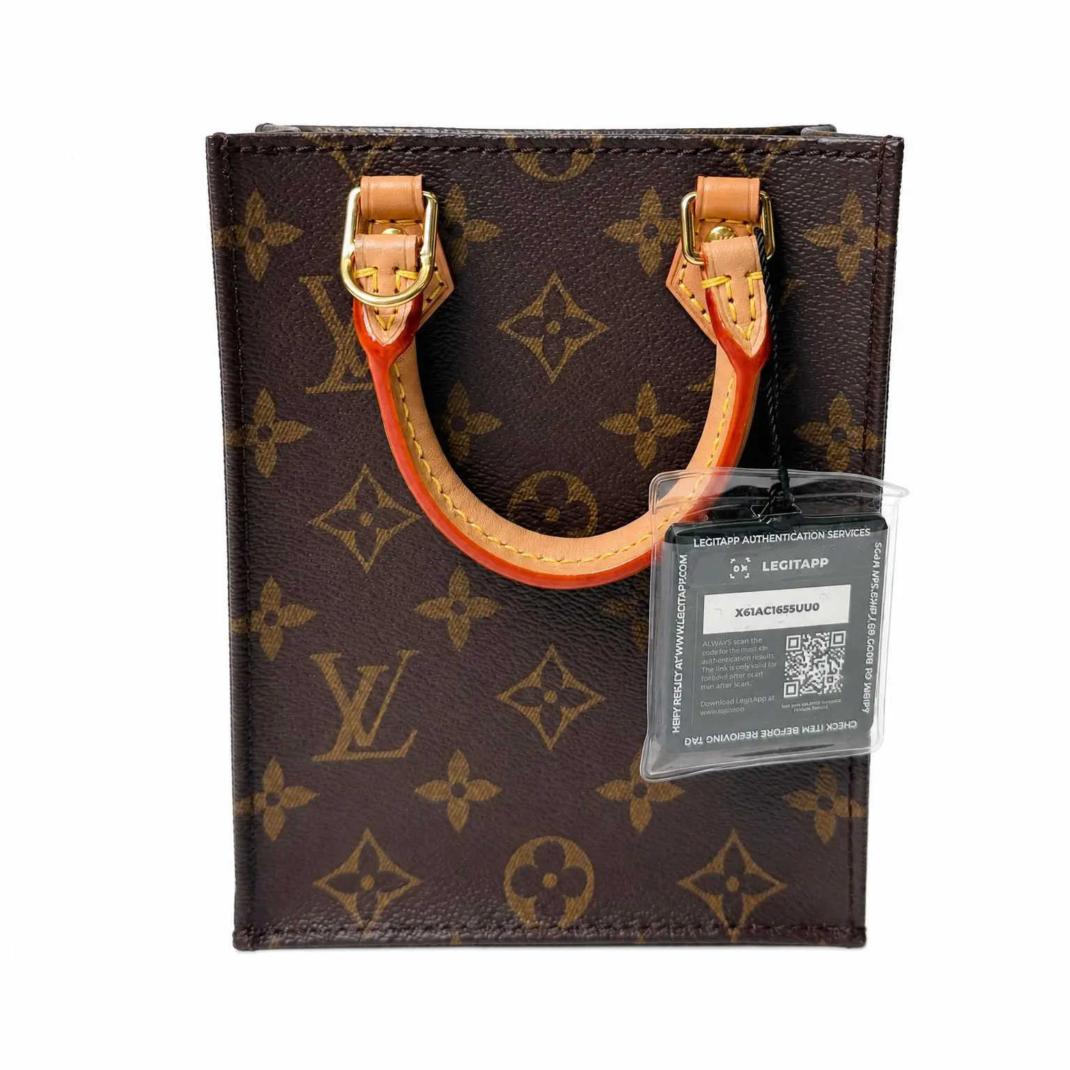 Pre-owned Louis Vuitton X Top Handle Bags Monogram Petit Sac Plat Satchel