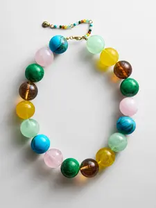 Jane Beaded Necklace - Natural Multi