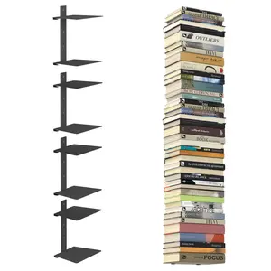 Invisible Floating Bookshelves (4-Pack) – Hidden Wall Mount Shelves for Book Display & Decor