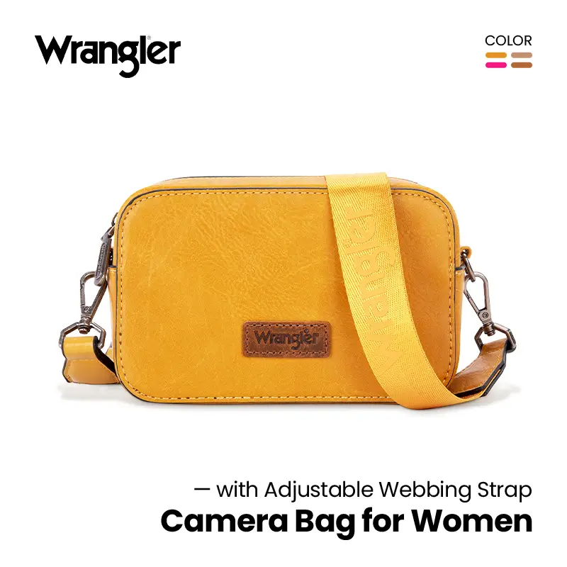 Wrangler [Live] Mini Durable and Cute Crossbody Shoulder Bags with Adjustable Webbing Strap - Camera Bag for Women