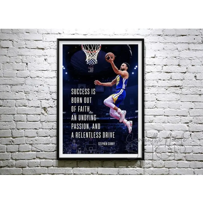 Success is born out of faith, an undying passion, and a relentless drive." Printable Poster