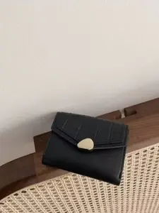 Korean Style Stone Texture Coin Purse, Vintage Multi-Card Wallet, Student Folding Card Holder, Credit Card Organizer, Retro Design, Ideal for Daily Use