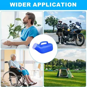 1 male urine pot, urine bottle, 1200ml with lid to prevent overflow, men with limited mobility during camping trips can use plastic urine bottles Travel Accessory Camping Accessories
