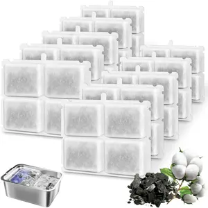 10 Filters for Dogs and Cats Stainless Steel Water Fountain 10L/7L