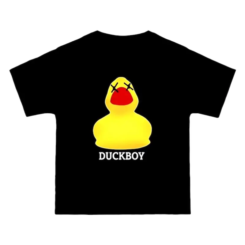 Suicideboyss duckboy duck ruby  graphic graphic g59 greyday tour grey five nine heavyweight black tee shortsleeve shirt