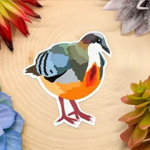 Bleeding Heart Dove Sticker