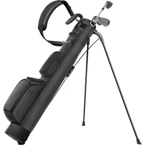 Golf Stand Bag, Lightweight Par 3 Golf Bag Holds Up to 7 Clubs with Two Way Dividers Cooler Pocket  Strap and Multiple Storage Pockets for Men and Women