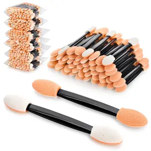 300PCS Disposable Dual Sides Eyeshadow Applicators Eyeshadow Brushes Eye Makeup Sponge Applicators