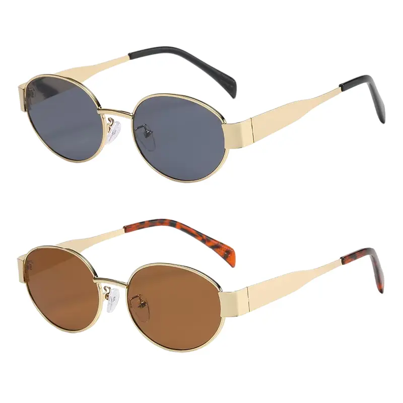 Summer Vibes〗2 PCS Retro-Inspired Oval-Shaped Polarized  display picture 1
