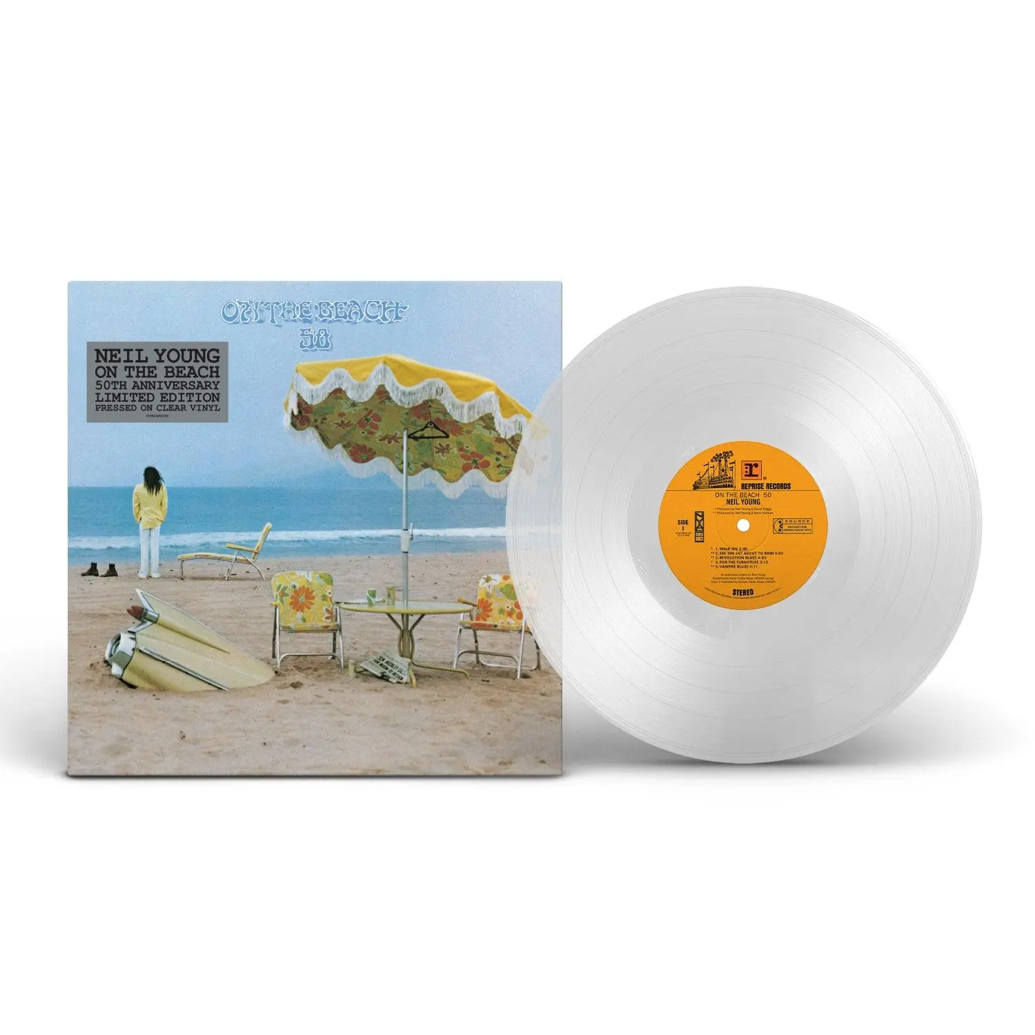 Neil Young - On The Beach [Clear Vinyl] NEW Vinyl Record 093624852339