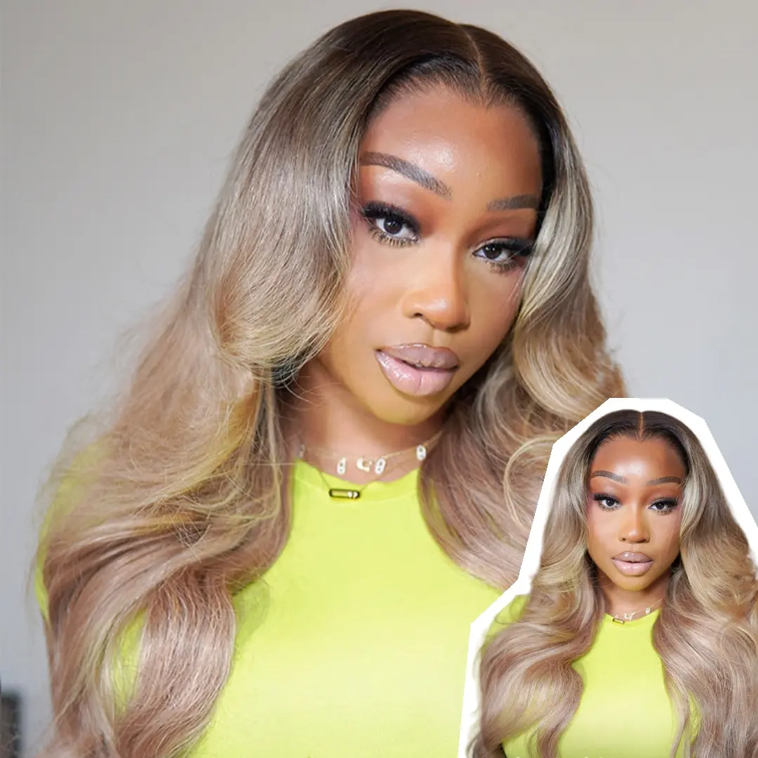 [NEW] AliPearl Wigs Brunette Blonde Highlights Body Wave 13x6 Lace Frontal Human Hair Wig Pre Styled Layered Natural Hairline Wig #SummerFinds