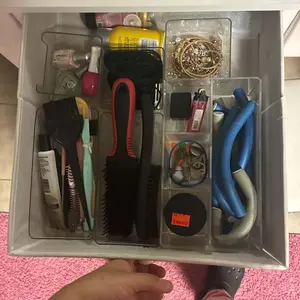 Acrylic Desktop Storage Box Set, Transparent Drawer Organizer and Cosmetic and Stationery Holder, Home Office Desk and Drawer Multi-Grid Organizer, Multi Grids Organizer, Desk Organizer Tidy