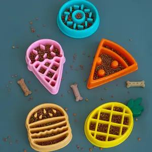 ZippyPaws Happy Bowls - Slow Feed Bowl for Dogs, 4 Cups Capacity, Non-Slip Base, 100% Non-Toxic Polypropylene, Ideal for Healthy Mealtime