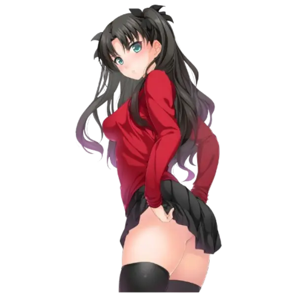 Rin Tohsaka Fate/Stay Night Vinyl Sticker | Anime Stickers | Laptop Stickers | Fridge Magnets | Waterbottle Stickers