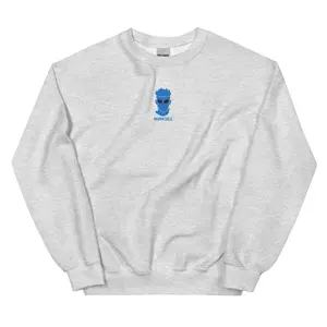 Invincible Embroidered Crewneck, Lofi Minimalist Streetwear Pullover, Comic Fan Apparel
