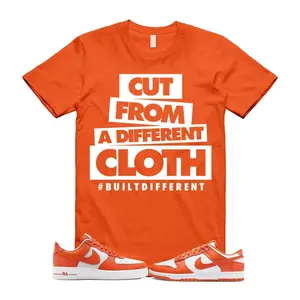 Unisex T-shirt - Dunk Cosmic Clay White Orange Low Air Force 1 '07 T Shirt Match CLOTH. 100% Cotton. Casual Wear. Streetwear Style. Rap/hip-hop artist. T-shirt To Match Sneaker.