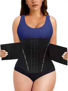 Luxe Curve 1 Counts Women's Adjustable Hooks Waist Trainer,Fajas,Comfortable Breathable Waist Cincher,Tummy Control Shaperwear Belts for Daily Gym,High Waist Sweat Corset,Multi-functional Elasticity Girdle,Suitable For Training Or Sports