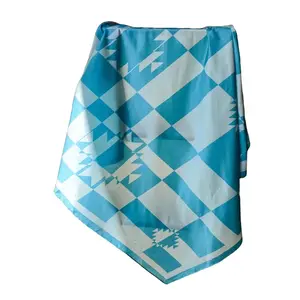 Rowdy Crowd Wild Rag Scarf, 36x36 in, Feelin' Groovy Design, All Seasons Fashion Accessory