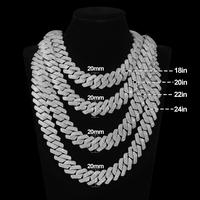 20MM Necklace Silver (Zircon)