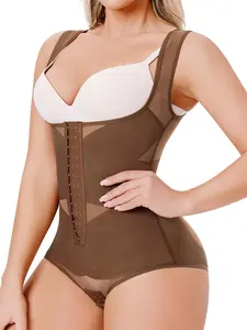 Women's Push-Up Bodysuit, Wide Shoulder Straps, Button Waist Crisscross, Breathable & Comfortable, Daily Wear & Special Occasions, Body Sculpting Garment