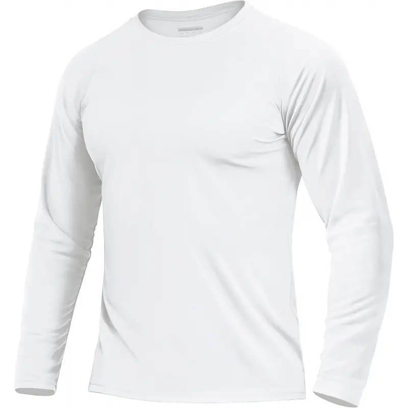Men's UPF 50+ Sun Protection UV SPF Shirts Long Sleeve Lightweight Quick Dry Swim T-Shirts Rash Guard