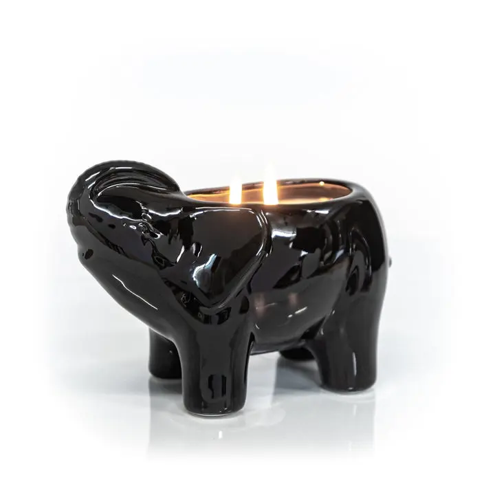 Black Elephant Candle | Ash Ember Rose - Out Of The Box