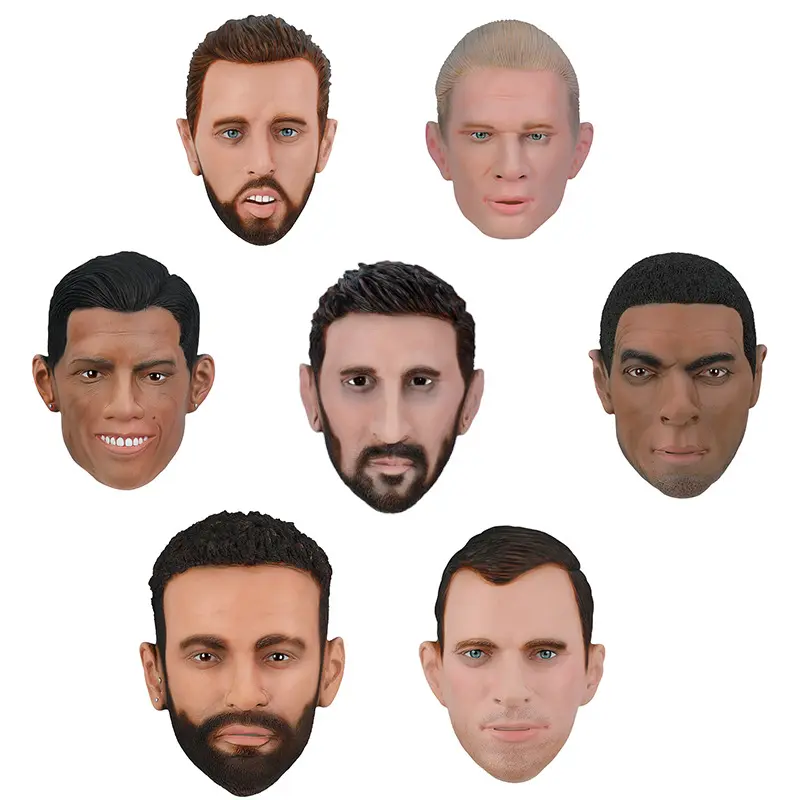 Adult Realistic Face Mask, Detailed Features, Natural Hair Texture for Authentic Party Look (Festive & Party Supplies Accessory)