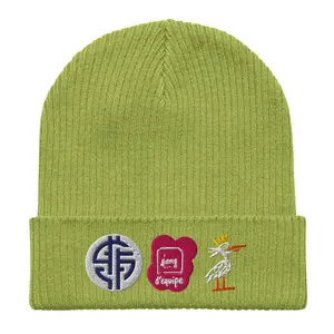 Gang d’Équipe Multi-Patch Beanie – Fiftybikes Bright Green Edition