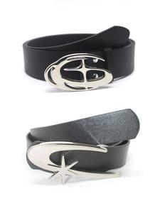 star design pu buckle belt, casual modern waistband, casual jeans pants belt for daily clothing decor, trendy all-match & exquisite belt for gift, men accessories