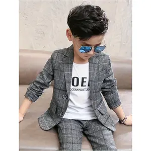 Boys' Suit Birthday Boy Casual/Autumn Two-Piece Set Outfit Jacket and Pants Combo