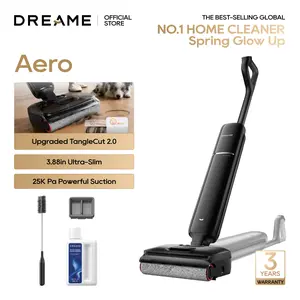 DREAME Aero Pro Elite/ Aero Vacuum Mop, ALL-in-ONE cordless cleaner for wet messes & dry messes, 0 hair residue, 5mins quiet flash self-clean, 185℉ self-dry, 60min runtime, for family, for all flooor types