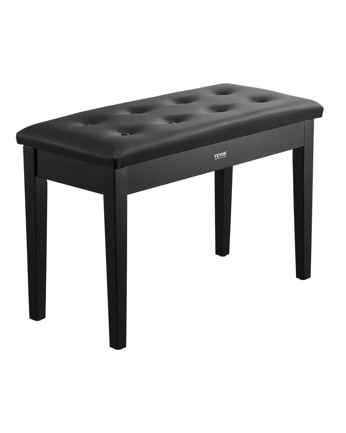 【summerfinds】VEVOR Duet Piano Keyboard Bench Storage Padded Chair Wooden Vanity Bookcase Stool, Soft Cushioned Stool, Upholstered Stools