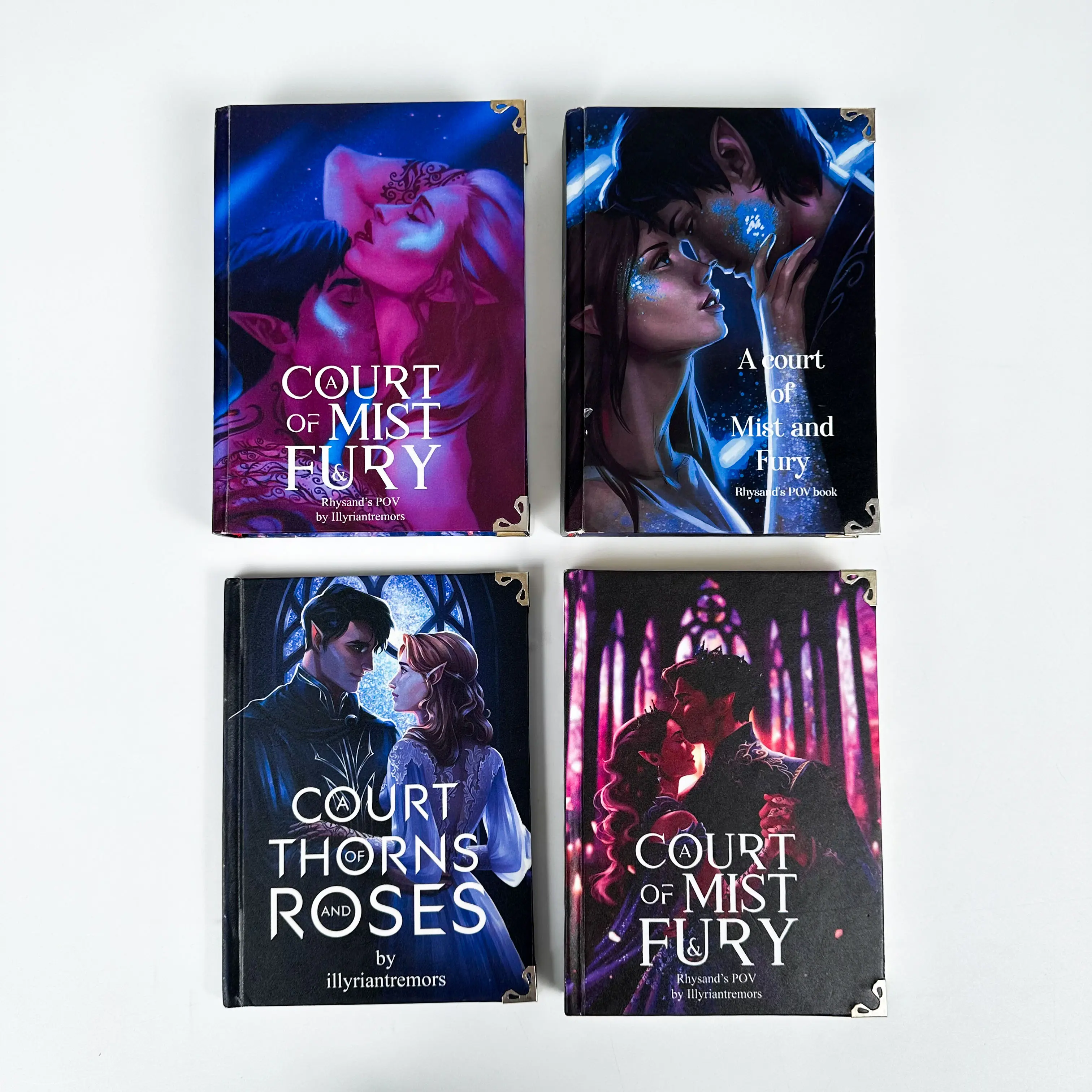 ACOMAF & ACOTAR Rhysand's POV Hardcover 4-Book Set, Special Edition Books, Fantasy Romance Collection, Aesthetic Bookshelf Decor