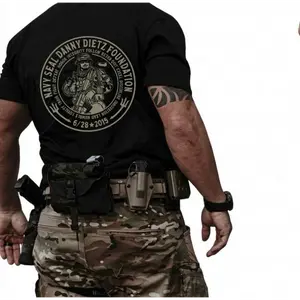 Military Seal & Trident Graphic T-Shirt