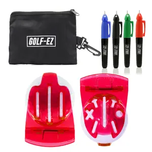TRI-LINE Golf Ball Alignment Kit with Carry Case | Swing Path Arrows & Ball Identifiers