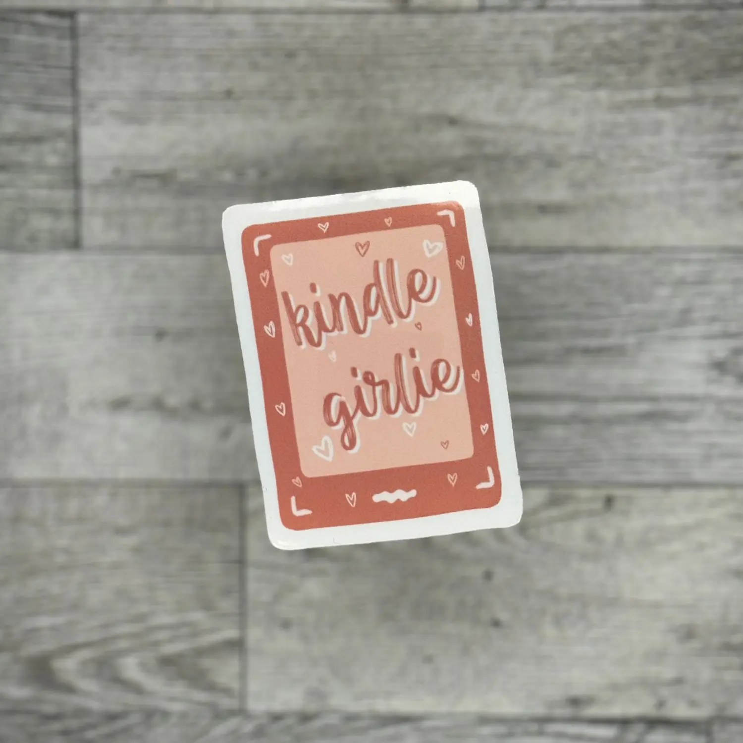 Kindle Girlie Sticker, Bookish Merch & Accessories, Booktok Readers, Laptop Kindle Decal, Book Club Bookworm Gift, Spicy Smutty Romance