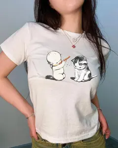 Kewpie Y2k Baby Tee, Retro Baby Tee, Vintage Crop Tee, Trending 90s Tee, Doll Baby Tee, Preppy Coquette Shirt, Aesthetic Baby Tee Women