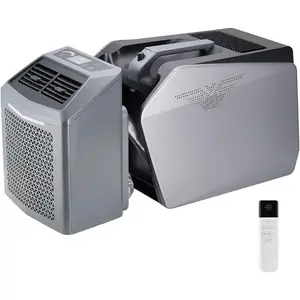 VEVOR Portable Air Conditioner, 5000 BTU 3-Speed Air Conditioning Unit with 24H Timer, Air Portable AC Adjustable from 16-32, Compatible with AC/DC 48V for Outdoor Tent Camping, RVs or Home Use, GreyVEVOR Super Brand Day