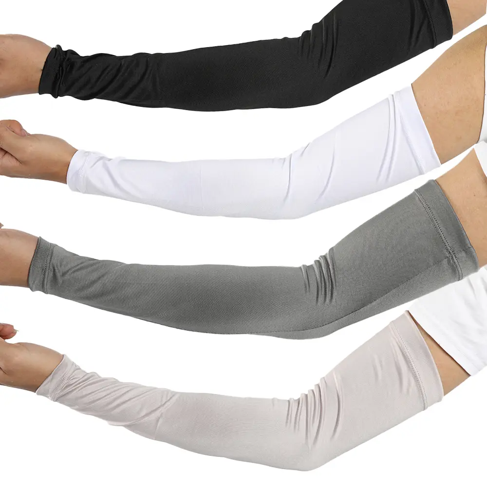 4 PCS Arm Sleeves, Cooling UV Sun Protection Sports Compression for Men/Women