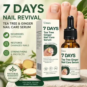 Umex Toenail Fungus Treatment, Extra Strength Antifungal Solution with Natural Ginger & Turmeric, Repair Oil for Damaged & Brittle Nails - 1 Fl Oz