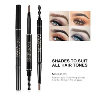 Waterproof Sweat-Proof Long-Lasting Eyebrow Pencil, Natural Non-Fading Beginner Brow Pen, Dual Head Design for Precise Application, Makeup Cosmetic, Flawless