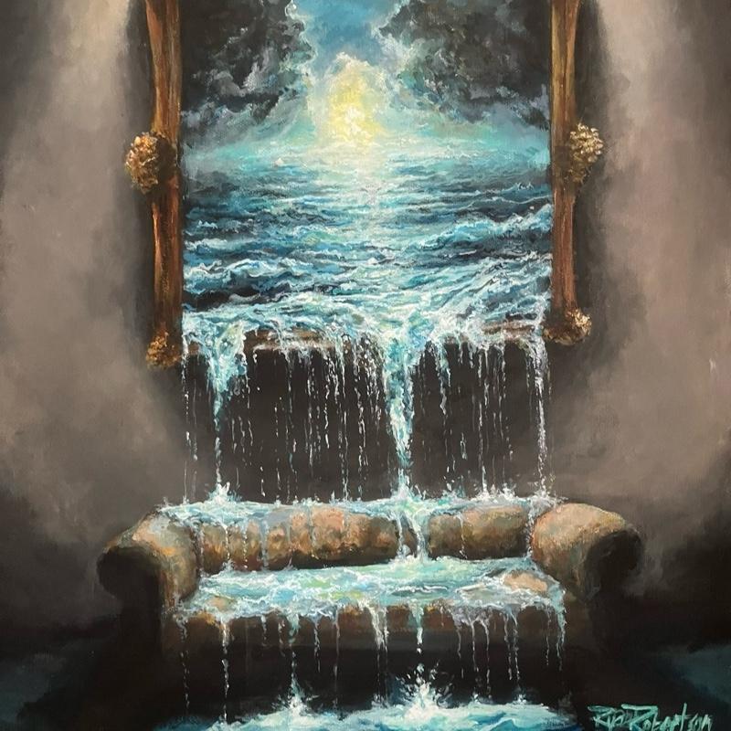 “Couch for Sale” Giclee fine art print 11x14 signed and numbered plus 3 Lost Paintbrush stickers