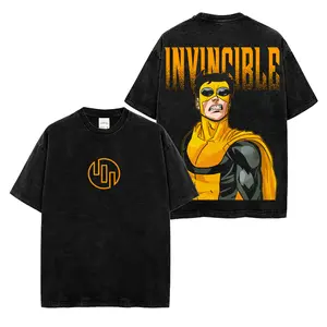 Invincible Mark Grayson Premium Acid Washed Shirt, Season 4 Invincible Tee, Superhero Graphic T-Shirt, Image Comics Merch, Comic Book Fans T-Shirt Unisex Fan Gift