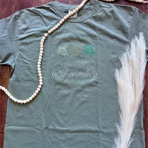 Embroidered Turtle Shirt, Summer Tshirt, Sea Turtles Tshirt