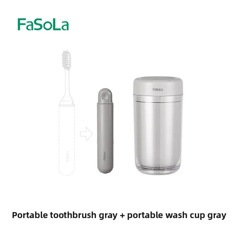 Gray (toothbrush + wash cup)
