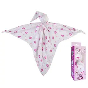 Cuski  Mussi Baby Comforter, Pink Hearts