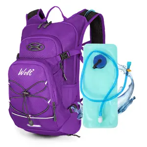 Wolt Hydration Backpack Hiking Backpack with 2L/3L Water Bladder Men's Hydraulics High Flow Bite Valve Lightweight Outdoor Active Accessories with Rain Cover - Bike Bag outdoorfun