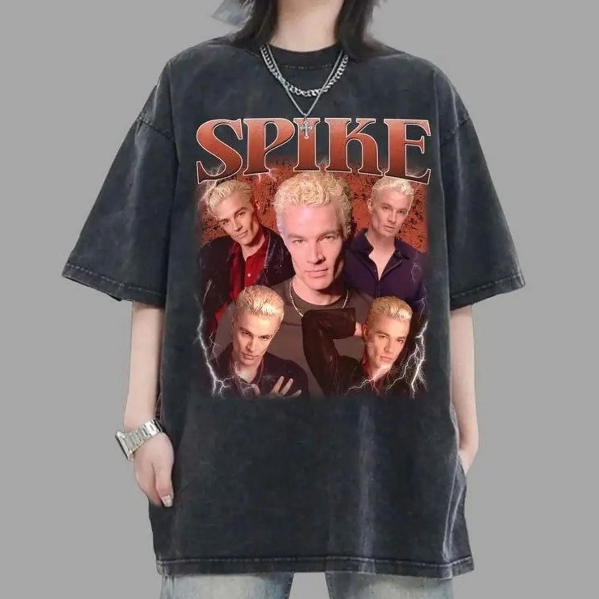 Spike Buffy The Vampire Slayer Vintage T-Shirt, Gift For Woman and Man Unisex T-Shirt