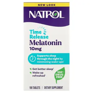 Natrol Melatonin, Time Release, 10 mg, 100 Tablets